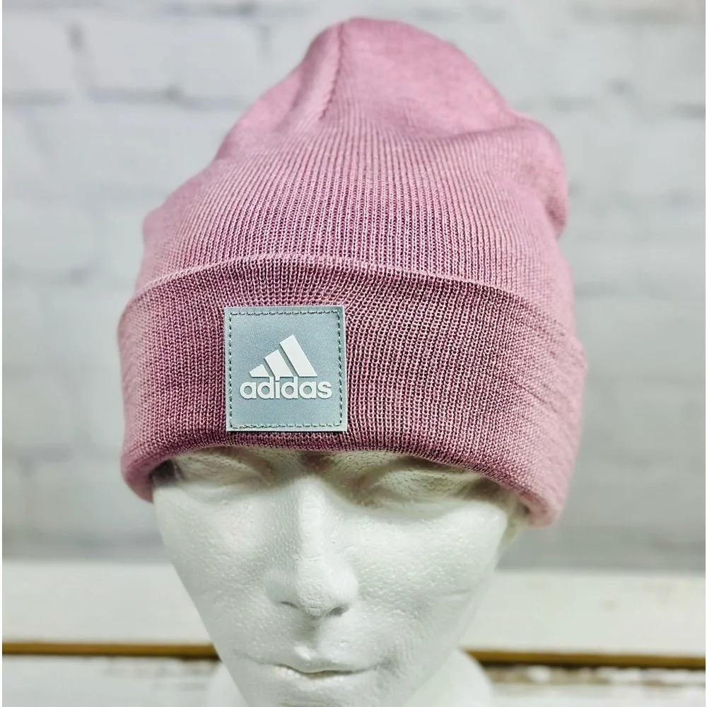 New Women's Adidas Magic Mauve Fold Beanie